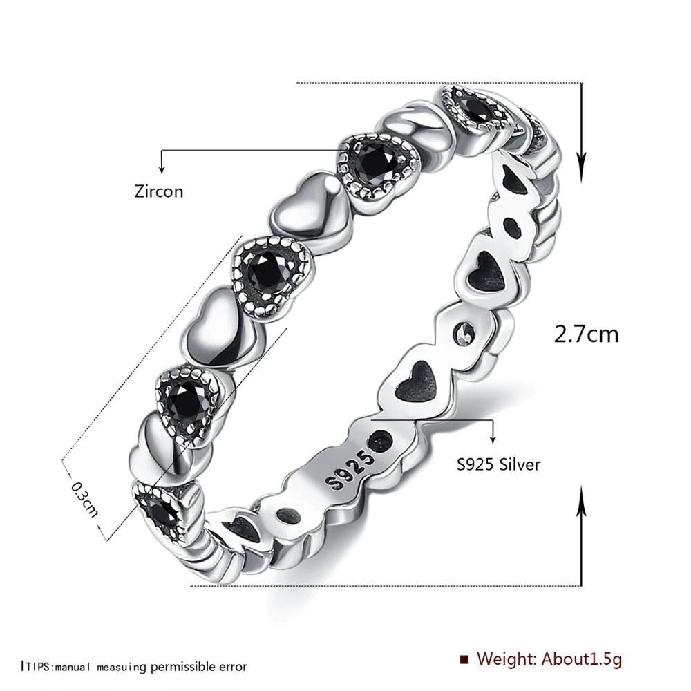 Charmante, schlichte Stapelringe aus Sterlingsilber