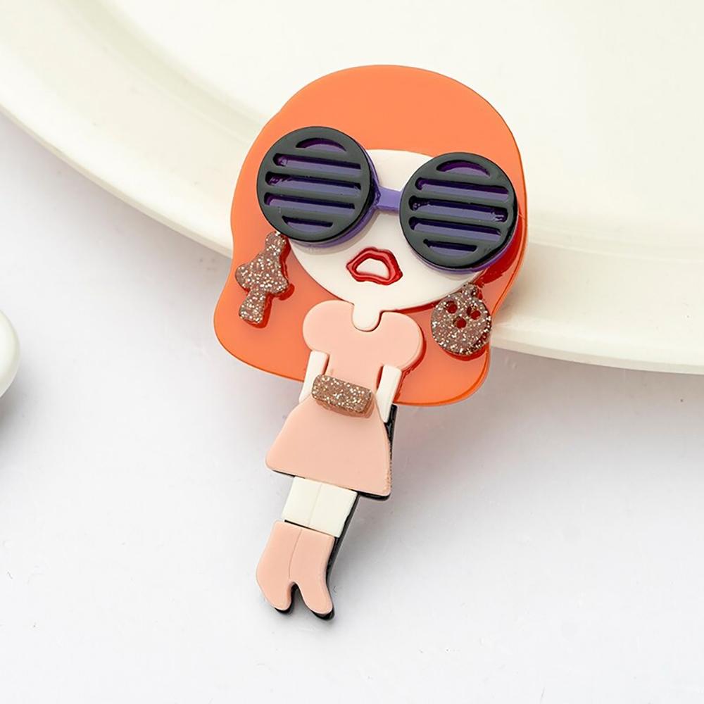 Schicke Mädchen-Anstecknadeln aus Acryl