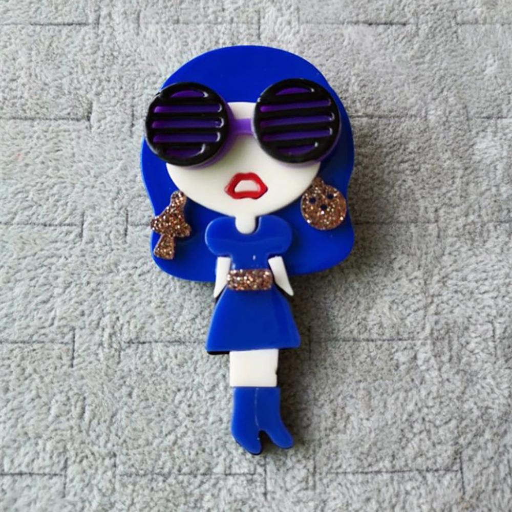 Schicke Mädchen-Anstecknadeln aus Acryl