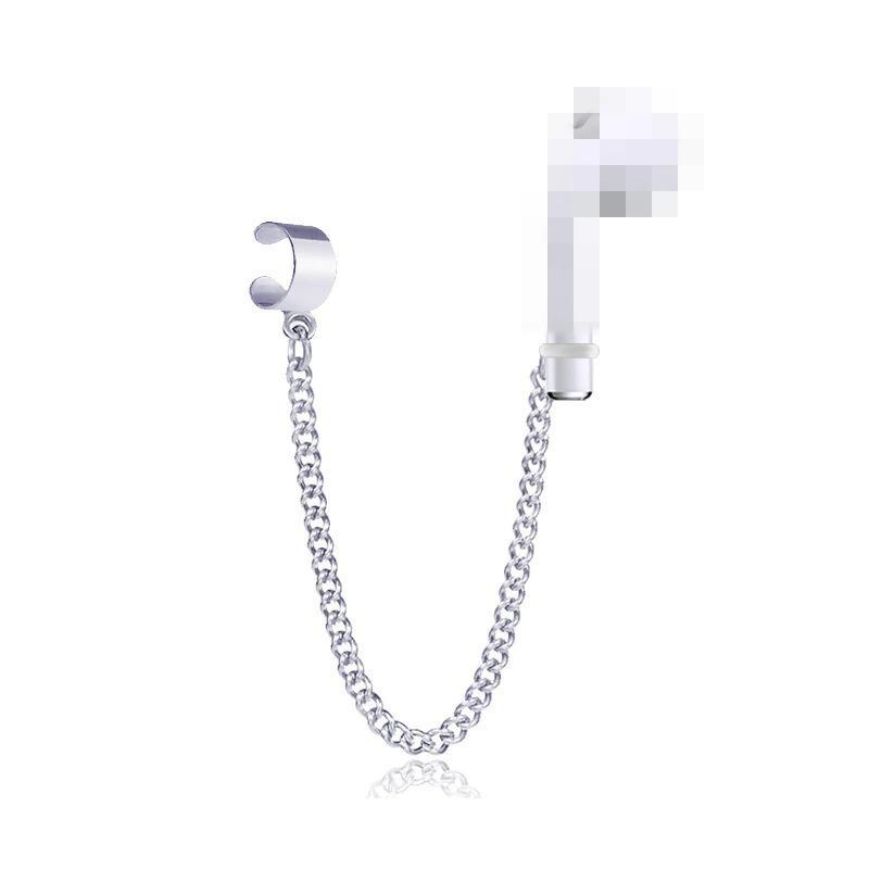 Schicke Punk-Ohrringe mit Schmetterlingskette und baumelnden Ohrringen