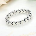 Schicker Sternschnuppenring aus Sterlingsilber