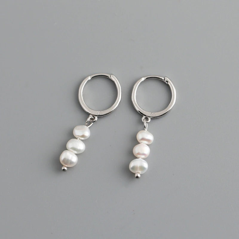 Schicke, natürliche Süßwasserperlen-Ohrhänger für den Sommer