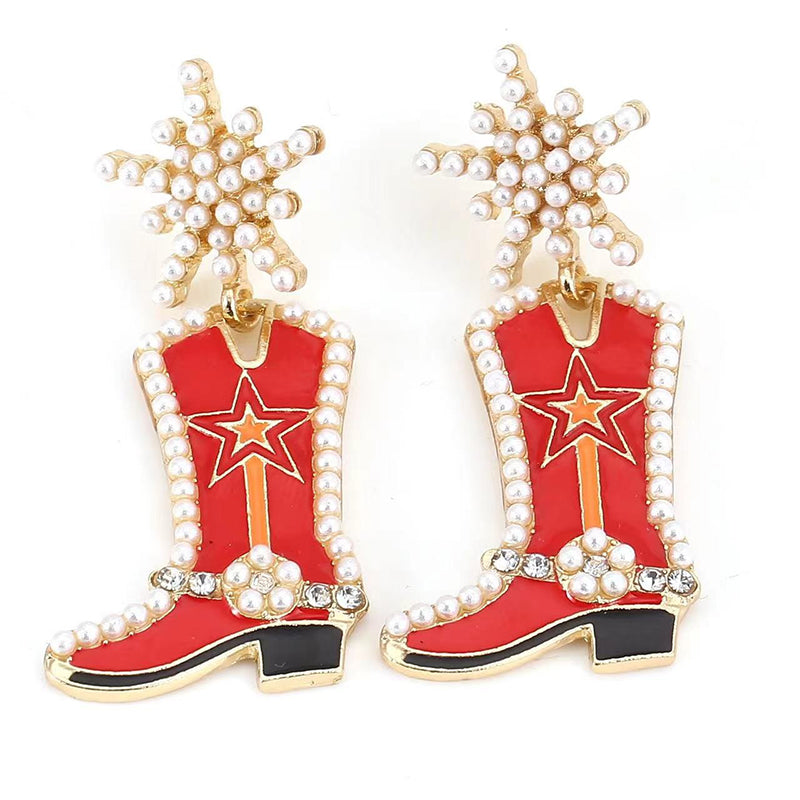 Festliche Weihnachtskollektion modischer Statement-Ohrringe