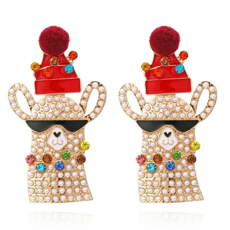 Festliche Weihnachtskollektion modischer Statement-Ohrringe