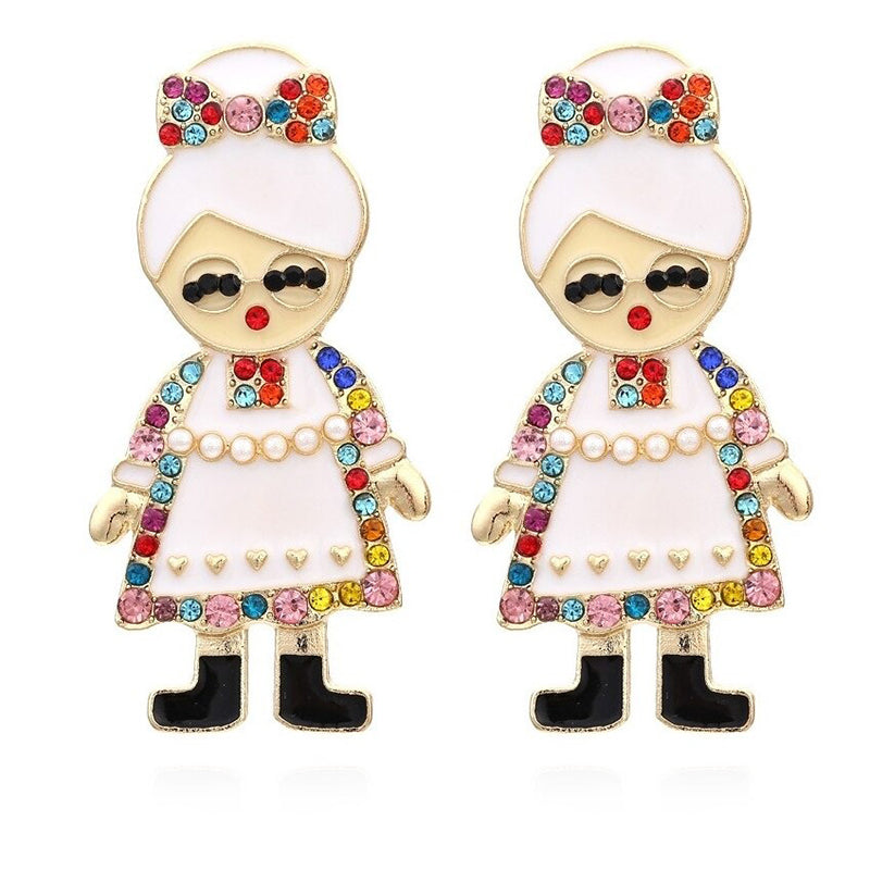 Festliche Weihnachtskollektion modischer Statement-Ohrringe