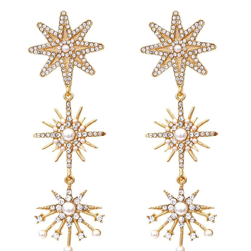 Festliche Weihnachtskollektion modischer Statement-Ohrringe