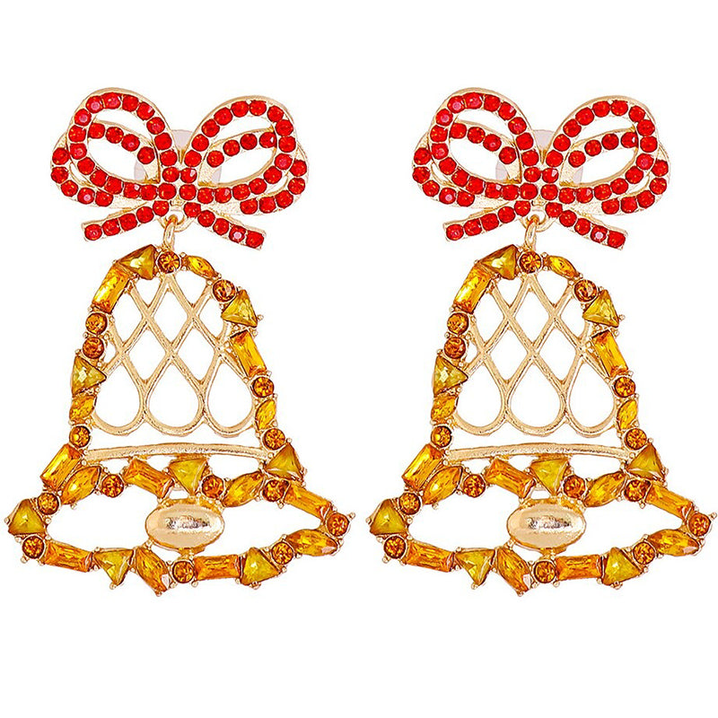 Kollektion modischer Statement-Ohrringe für die Weihnachtszeit