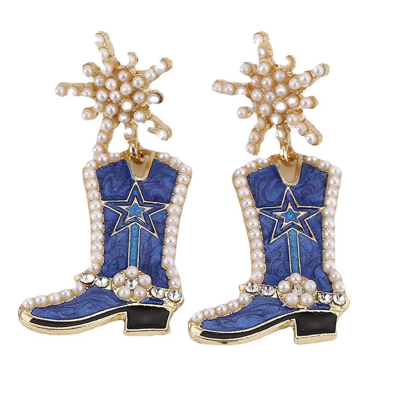 Kollektion modischer Statement-Ohrringe für die Weihnachtszeit