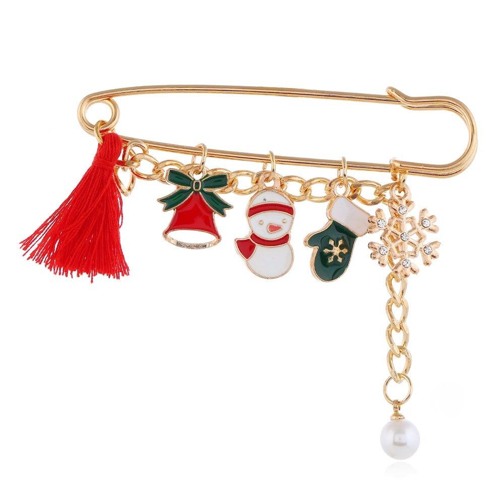 Weihnachtsserie Metallbroschen