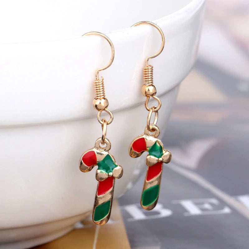Weihnachts-Sonder-Emaille-Ohrringe