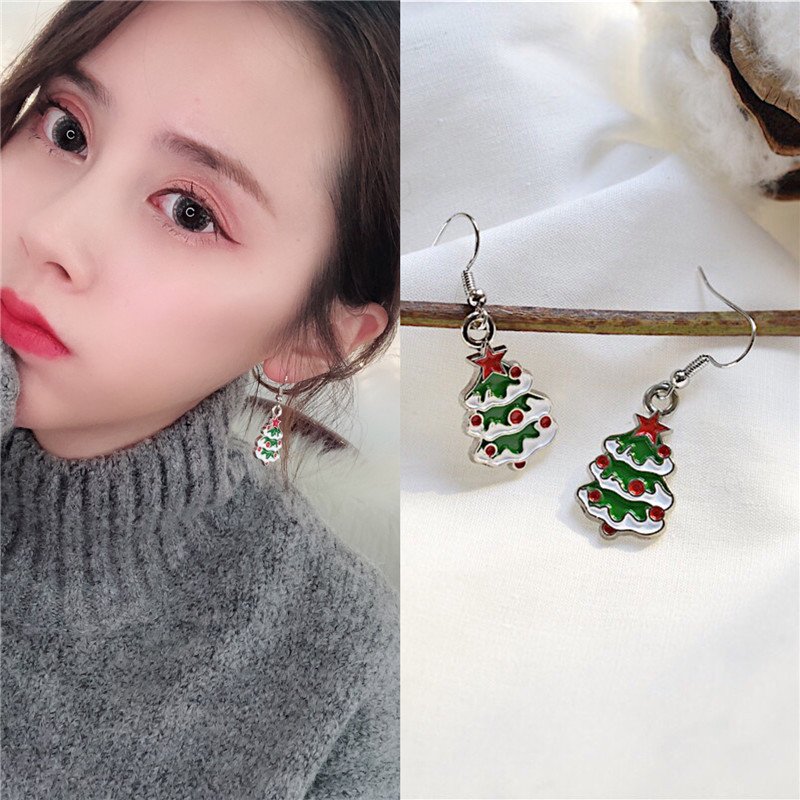Weihnachts-Sonder-Emaille-Ohrringe