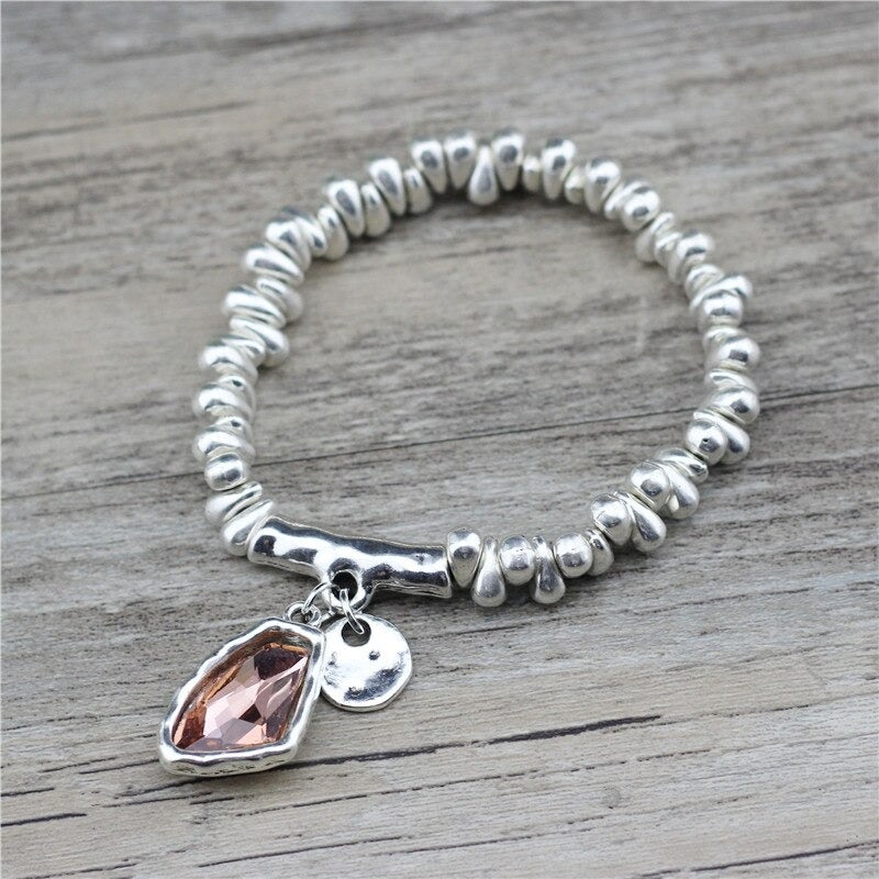 Klassisch elegante Mode unregelmäßige Strass Form verstellbare Armbänder