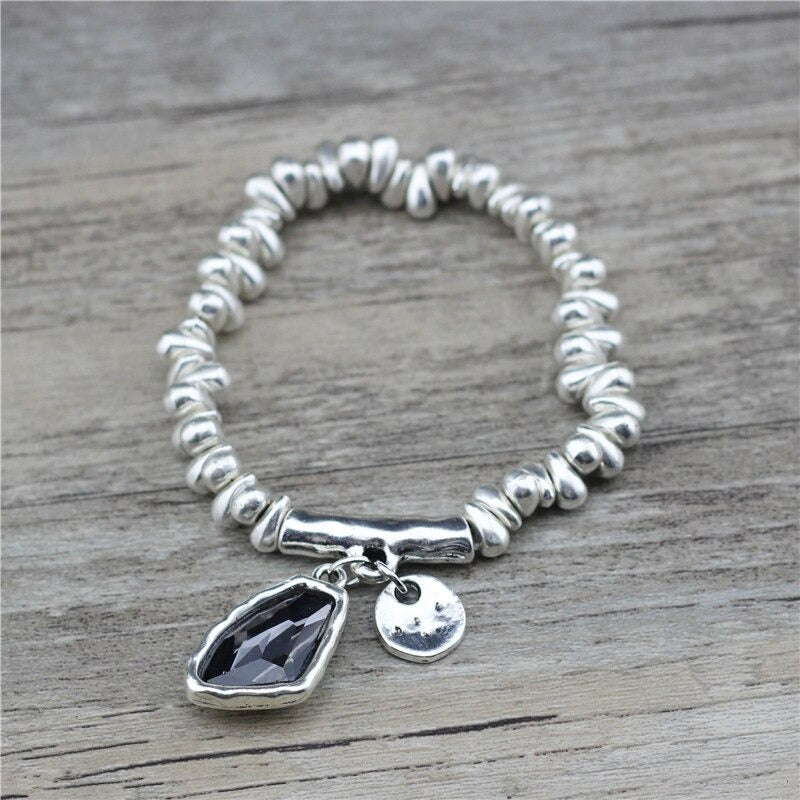 Klassisch elegante Mode unregelmäßige Strass Form verstellbare Armbänder