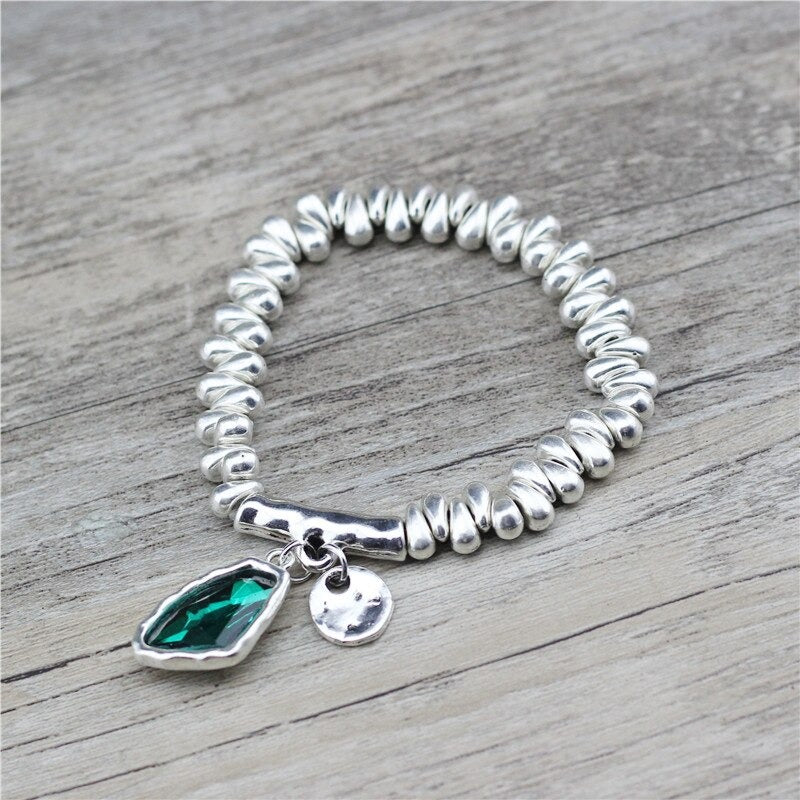 Klassisch elegante Mode unregelmäßige Strass Form verstellbare Armbänder