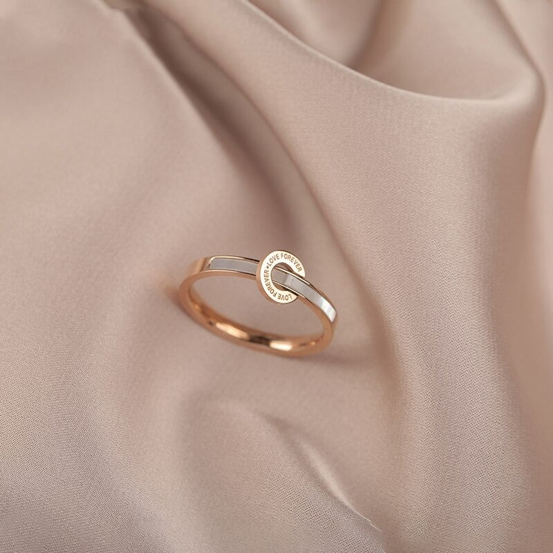 Klassische Mode Romantische Liebe Für Immer Ringe
