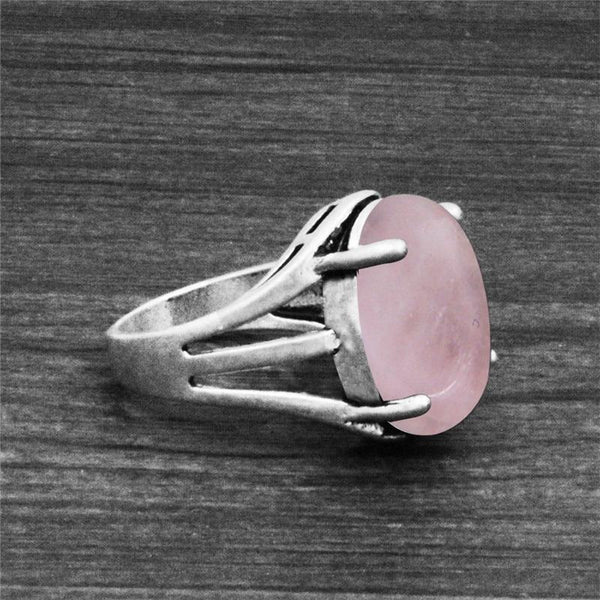 Klassische ovale Erdsteinringe