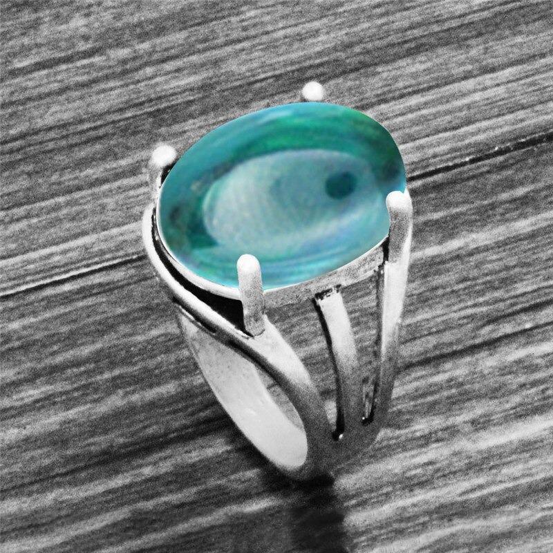 Klassische ovale Erdsteinringe