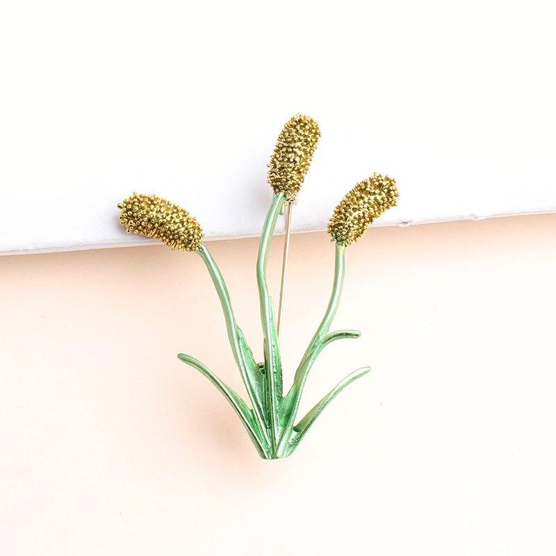 Edle, zierliche Broschennadeln aus Fuchsschwanzgras