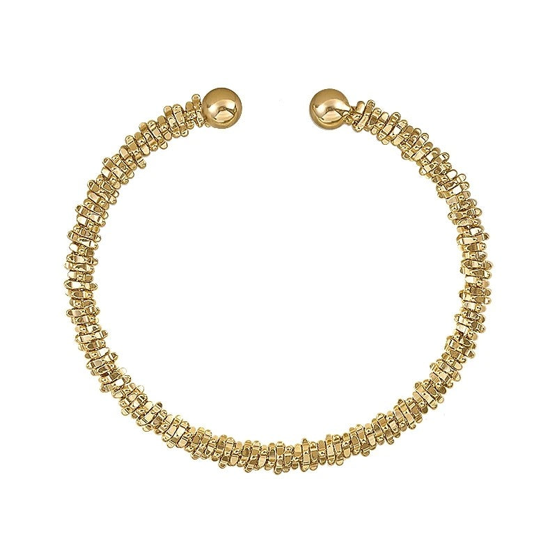 Edle koreanische Mode Metall gewebt Manschette Armbänder
