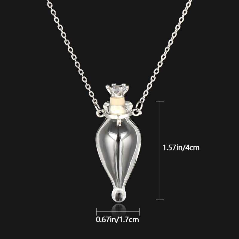 Halsketten mit Anhänger in Herzform für Parfümflaschen mit ätherischen Ölen
