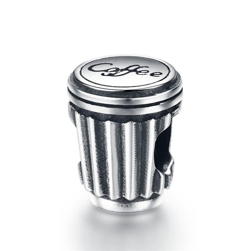 Kaffeeliebhaber Sterling Silber Armband Charms