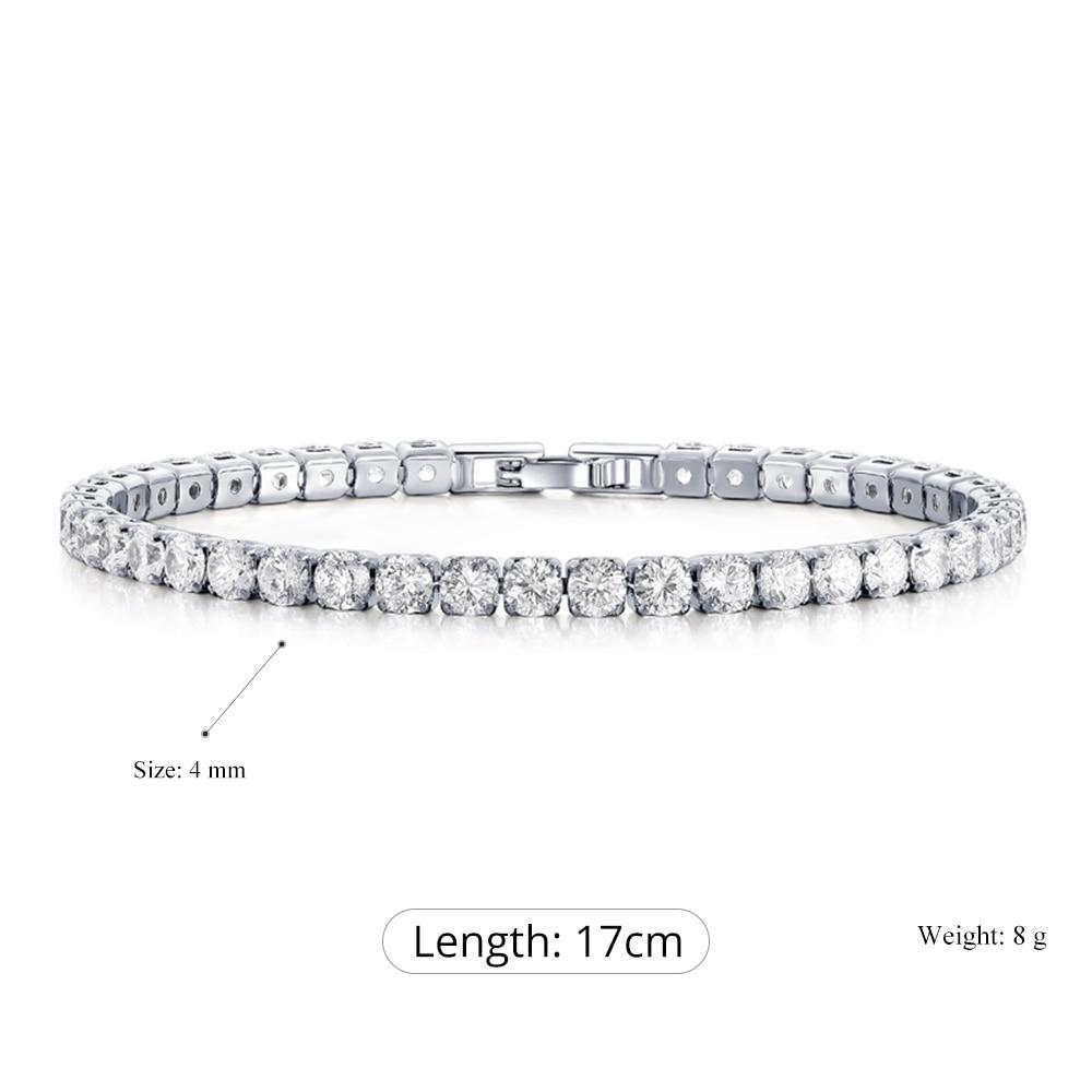 Buntes Tennisarmband mit Zirkonia