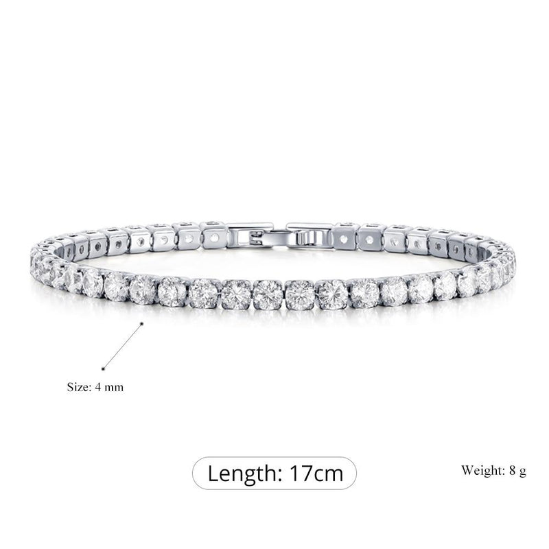 Buntes Tennisarmband mit Zirkonia