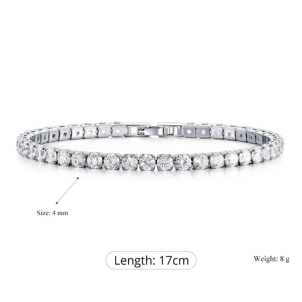 Buntes Tennisarmband mit Zirkonia