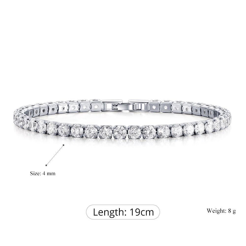 Buntes Tennisarmband mit Zirkonia