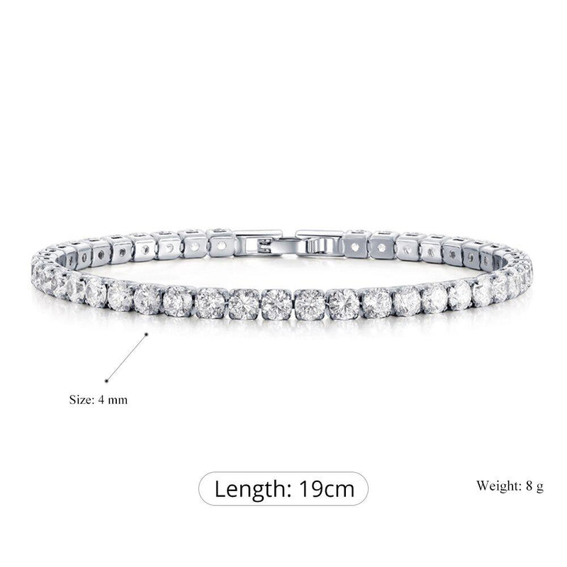 Buntes Tennisarmband mit Zirkonia