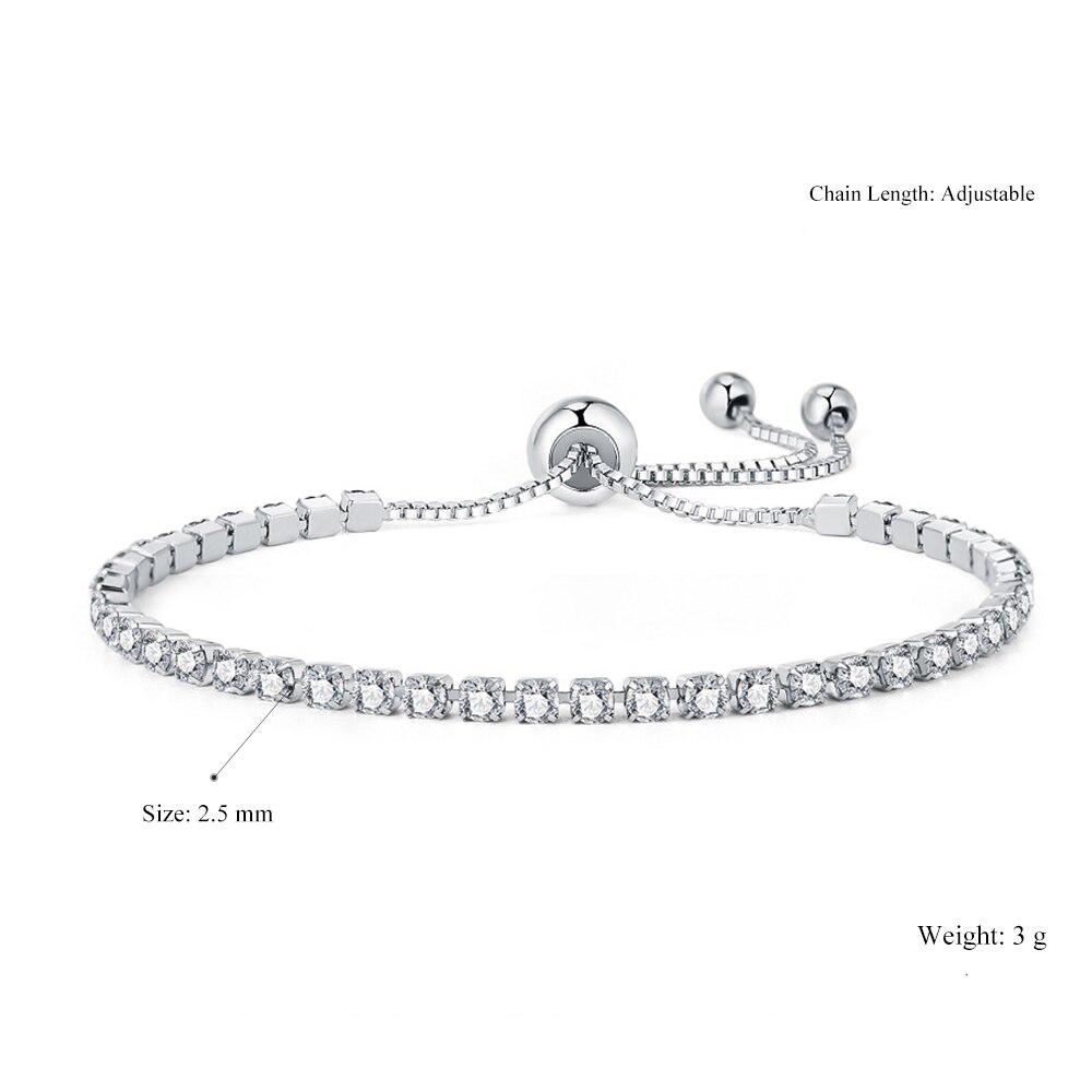 Buntes Tennisarmband mit Zirkonia