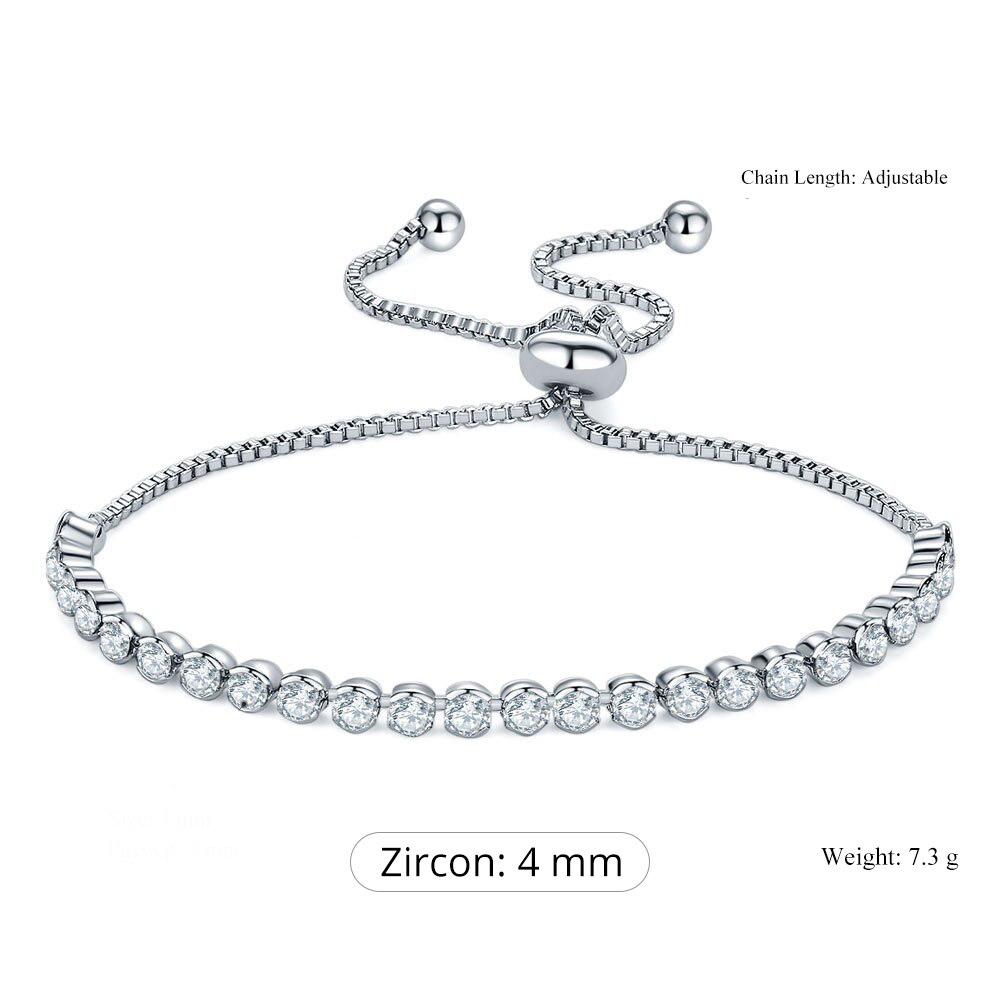 Buntes Tennisarmband mit Zirkonia