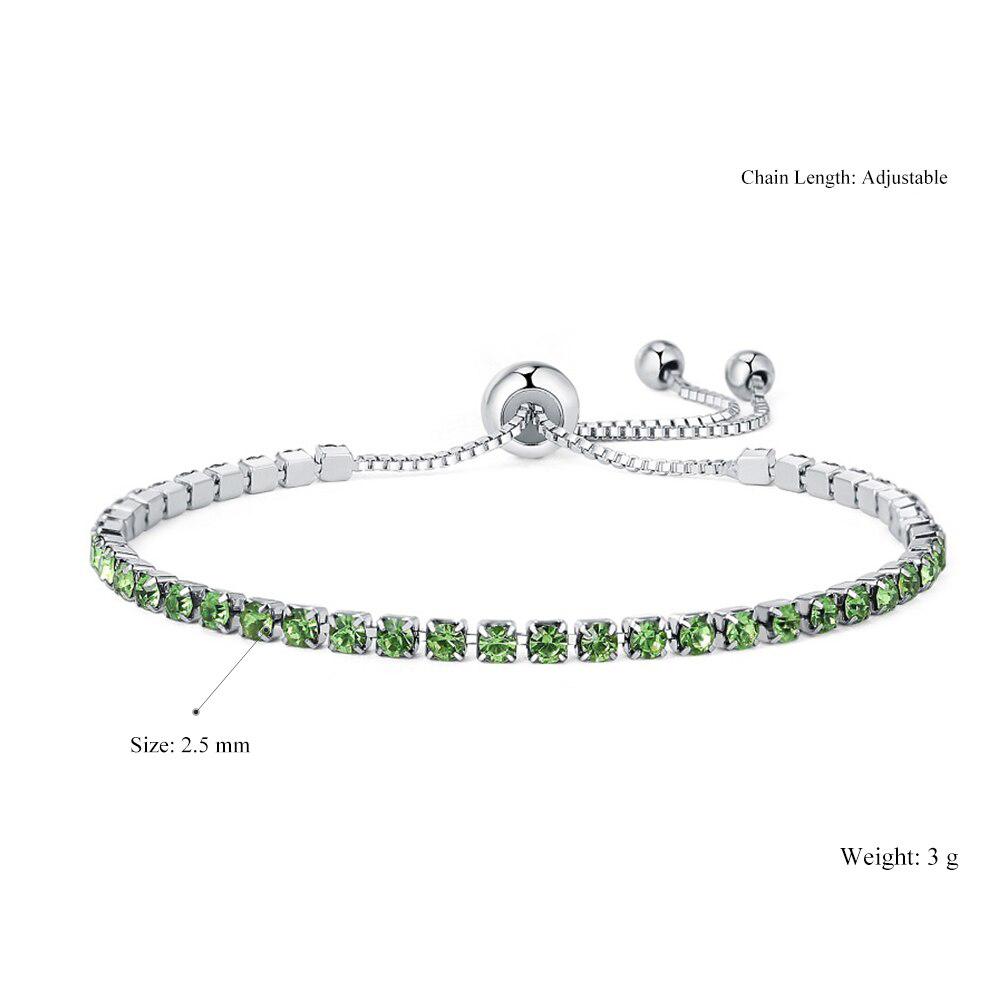 Buntes Tennisarmband mit Zirkonia