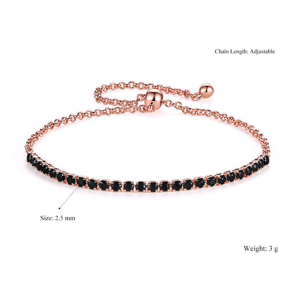 Buntes Tennisarmband mit Zirkonia