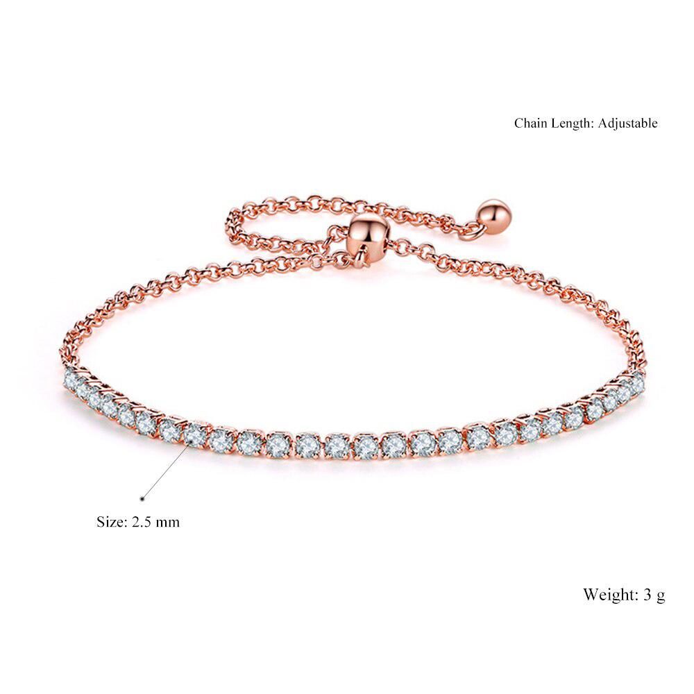 Buntes Tennisarmband mit Zirkonia