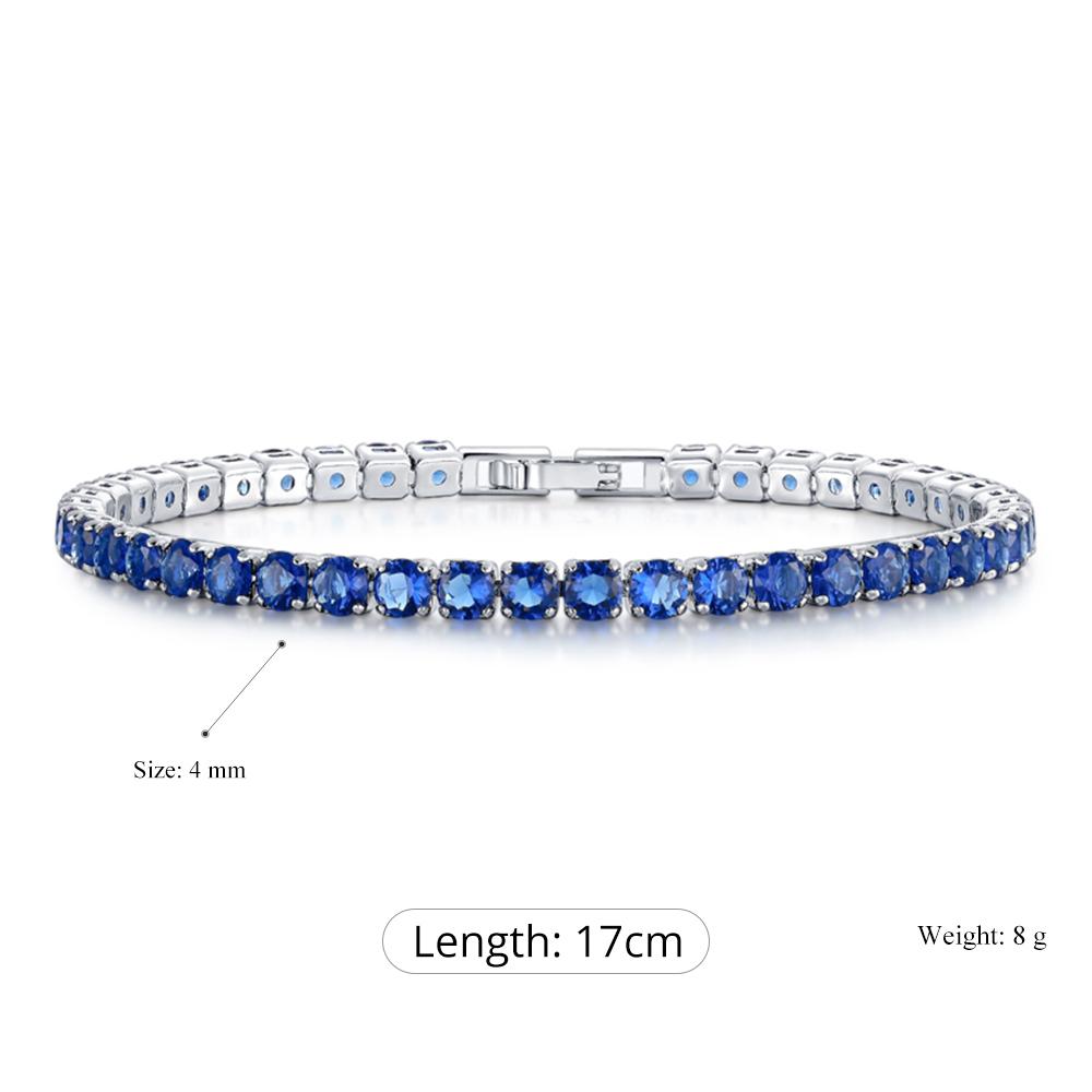 Buntes Tennisarmband mit Zirkonia