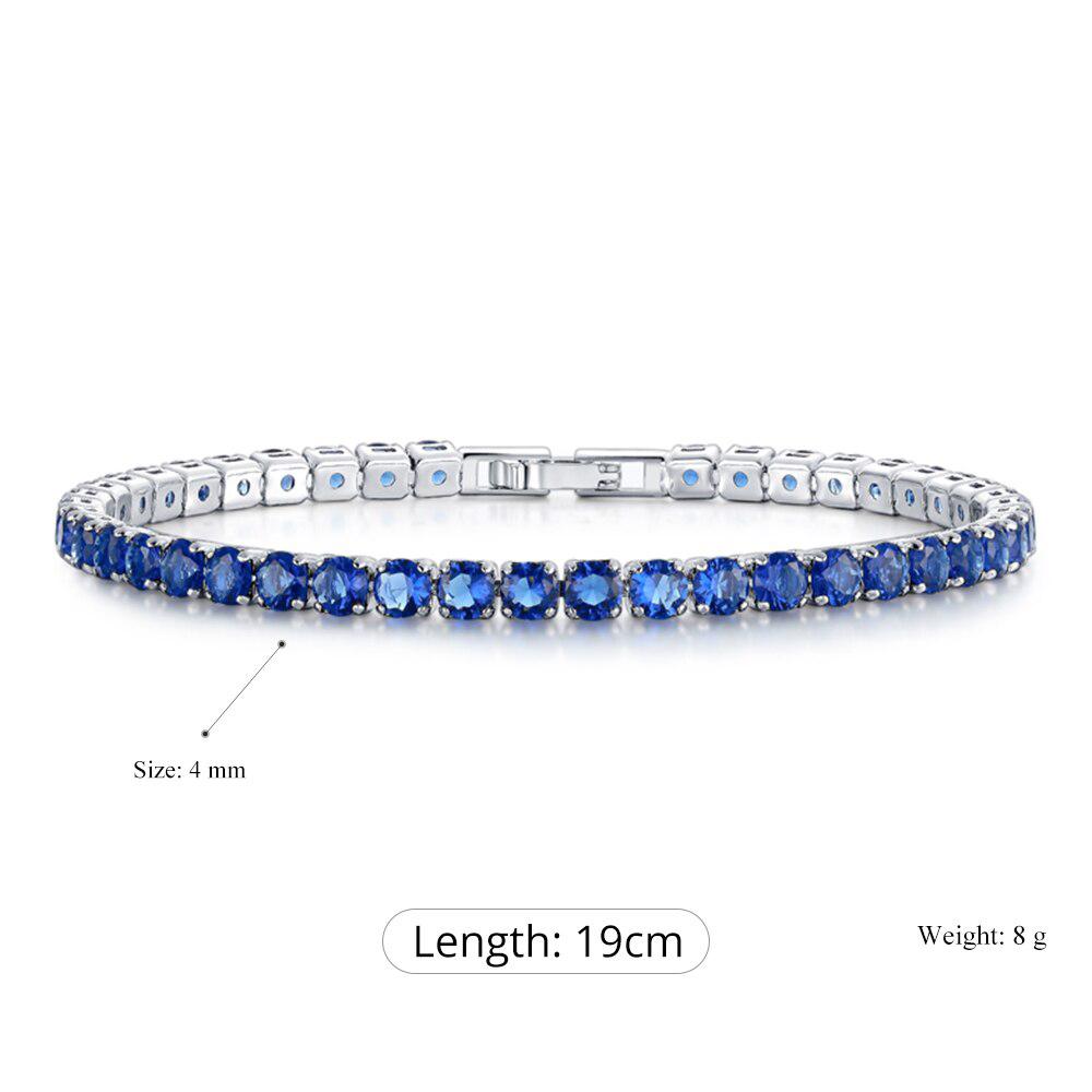 Buntes Tennisarmband mit Zirkonia