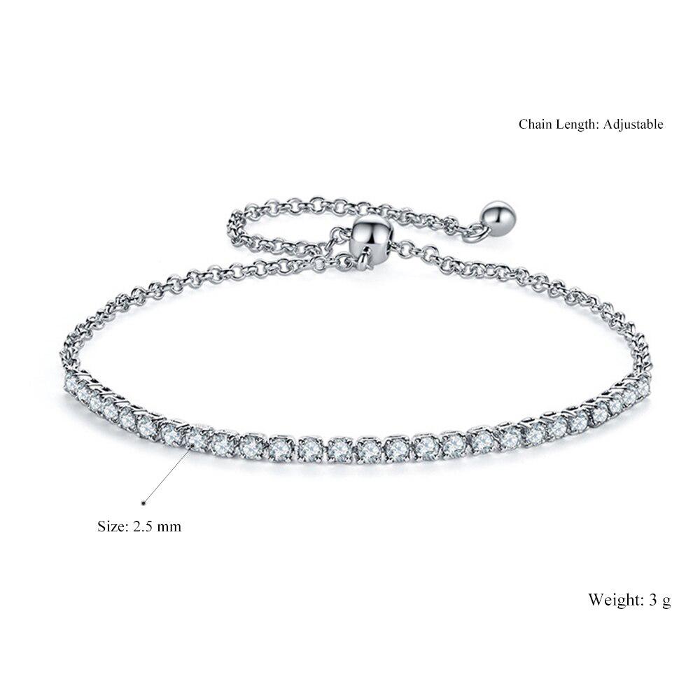 Buntes Tennisarmband mit Zirkonia