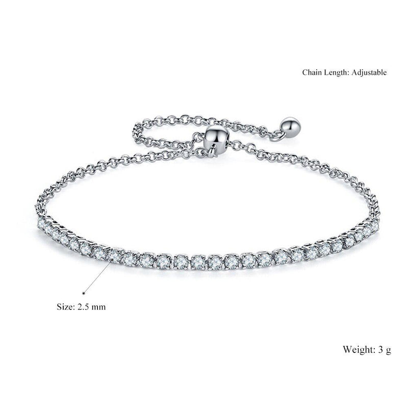 Buntes Tennisarmband mit Zirkonia