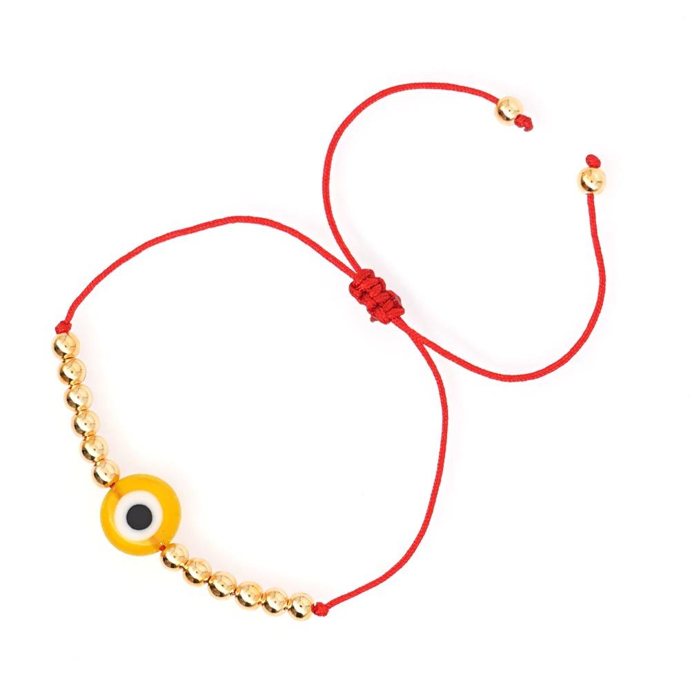 Bunte Charm-Armbänder mit Augenperlen