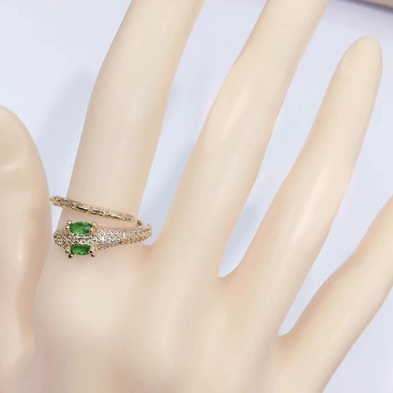 Farbenfrohe luxuriöse geometrische Zirkon-Moderinge