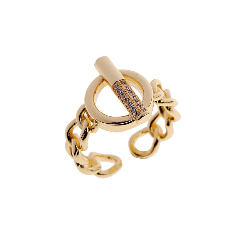 Farbenfrohe luxuriöse geometrische Zirkon-Moderinge