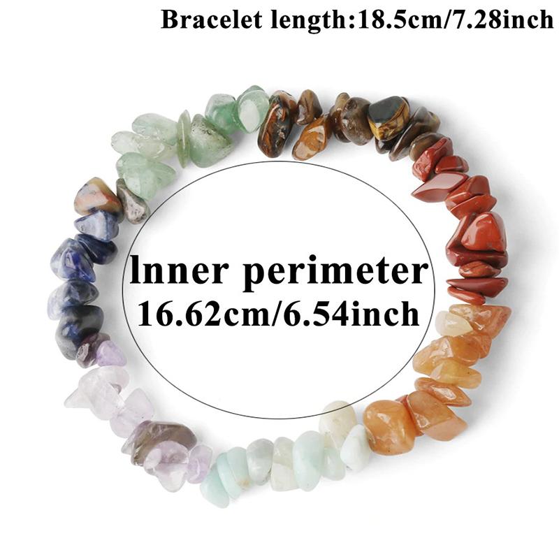 Buntes Armband mit gemischten Chakra-Perlen