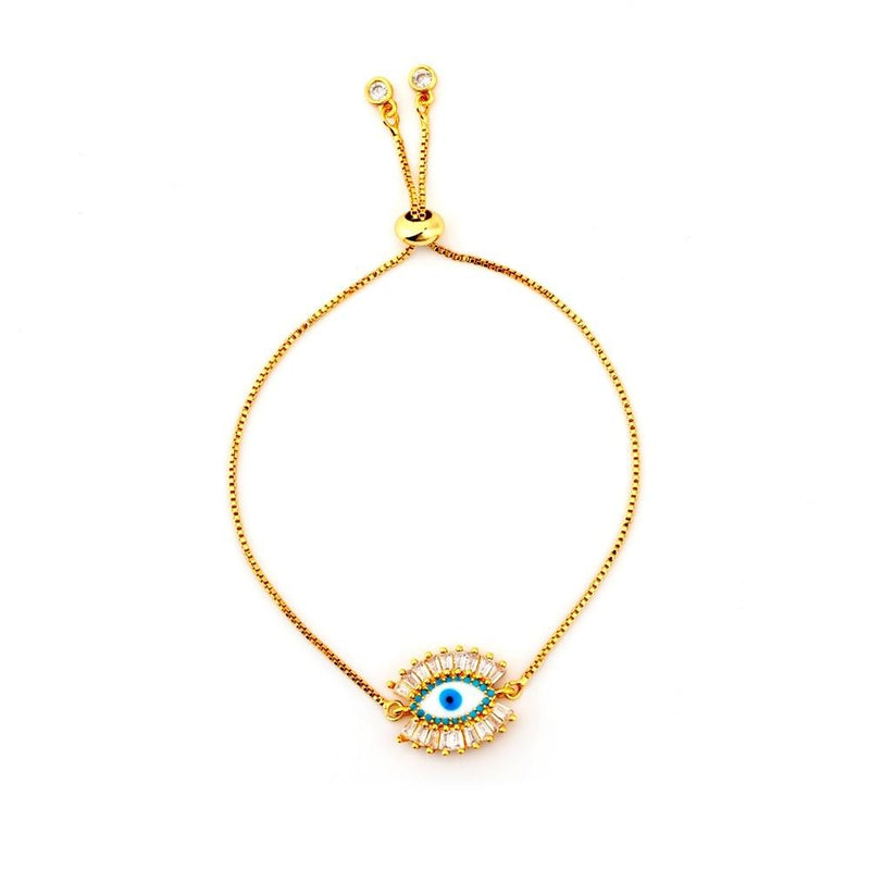 Bunte Schlangenketten-Zirkonarmbänder