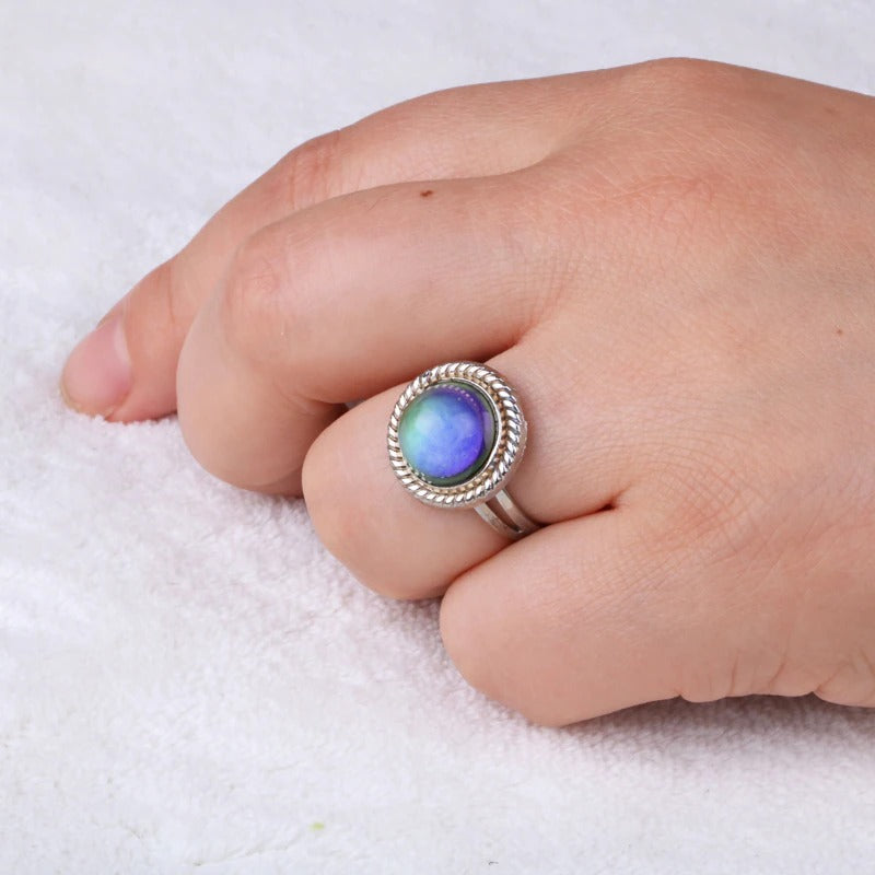 Halbmond und Stern, Farbwechselnde, Einstellbare Stimmungsringe