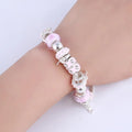 Atemberaubendes Armband mit Murano-Kristallperlen