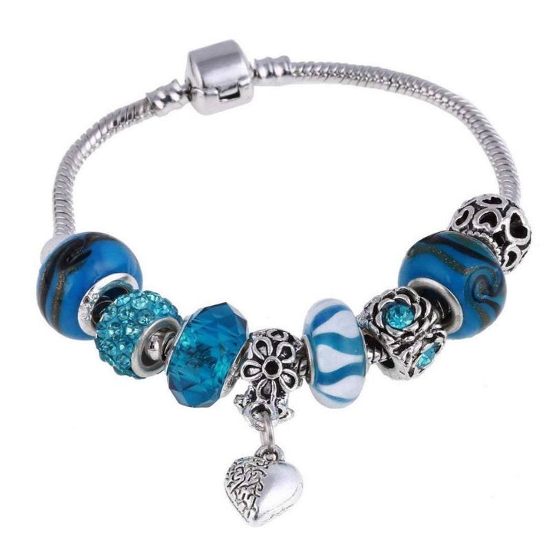 Atemberaubendes Armband mit Murano-Kristallperlen