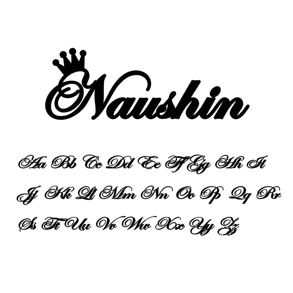 Benutzerdefinierte personalisierte Namensanhänger Halskette