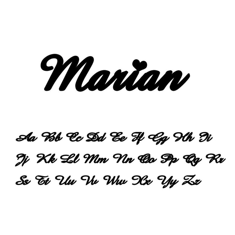 Benutzerdefinierte personalisierte Namensanhänger Halskette