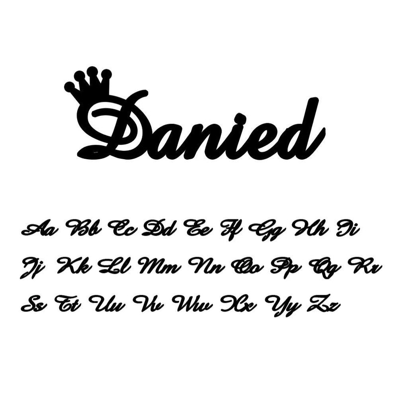 Benutzerdefinierte personalisierte Namensanhänger Halskette